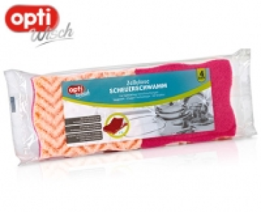 optiWisch Zellulose Scheuerschw&auml;mme, 4 St&uuml;ck