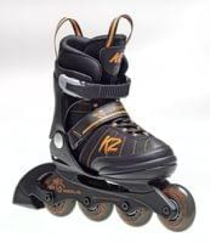 K2 Kinderinliner Merlin, Jungen (Gr. 29 - 34), Farbe Schwarz/Orange