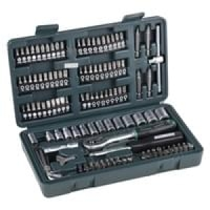 Brüder Mannesmann 130-teiliges Bit und Steckschlüssel-Set 29166