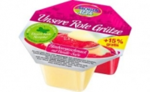 Netto  Sachsenmilch Unsere Rote Grütze mit Vanille-Soße