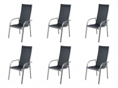 Florabest Stapelsessel Aluminium Grau