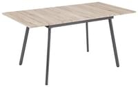 Real  Esstisch, MDF-Tischplatte San Remo, Metall-Gestell Graphit, Range
