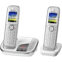 Euronics Panasonic KX-TGJ322GW Schnurlostelefon mit Anrufbeantworter weiß