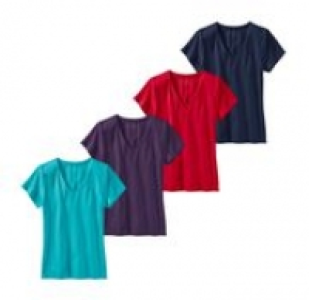 Damen-T-Shirt mit V-Ausschnitt 3.99 €