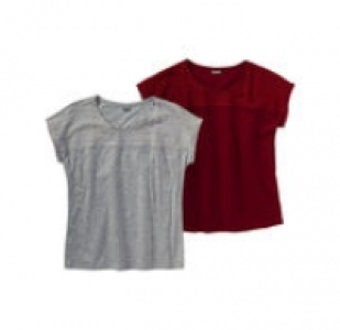 Damen-T-Shirt mit Spitzeneinsatz, große Größen 7.99 €