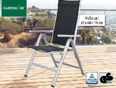 Gardenline Aluminium Klappsessel