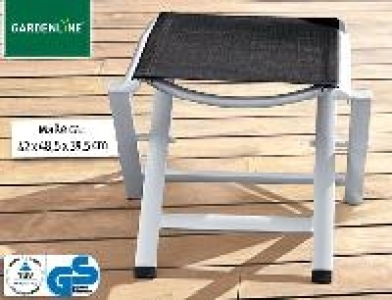 Gardenline Aluminium Hocker klappbar