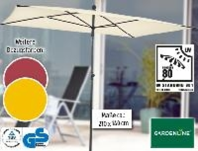 Gardenline Rechteck Sonnenschirm