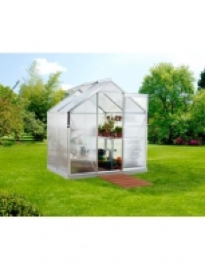 Gewächshaus Set »Luna 2500«, B/T/H: 192/130/197 cm, silber, 4 mm, mit  199.99 €