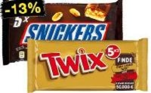 Mars, Snickers oder Twix 1.29 €