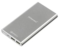 Real  Intenso Powerbank Q10000, Silber, Universal, Leistung, Micro-USB, Lith