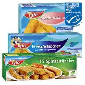 iglo Fischst&auml;bchen, Omega-3 oder Lachs-Filetst&auml;bchen 1.66&nbsp;&euro;