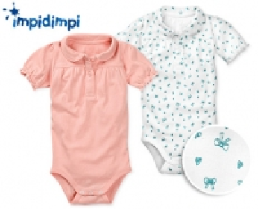 Aldi Süd  impidimpi Baby-Bodys, 2 Stück