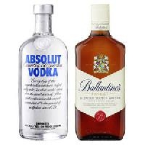 Absolut Vodka oder Ballantines Finest Scotch Whisky 10.99&nbsp;&euro;