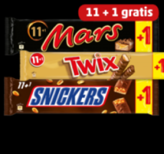 SNICKERS-, TWIX- oder MARS-Schokoriegel 2.99 €