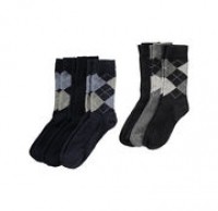 NKD  Herren-Socken mit Argyle-Muster, 3er Pack