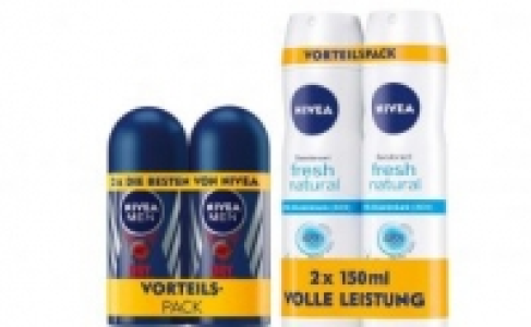 Nivea Roll-on oder Deospray 2.99 €