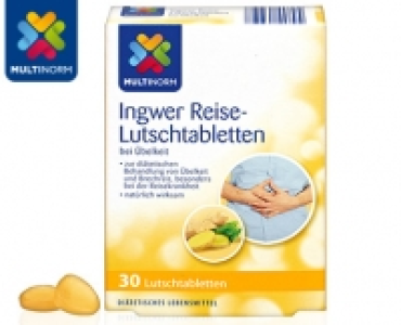 Aldi Süd  MULTINORM Ingwer Reise-Lutschtabletten