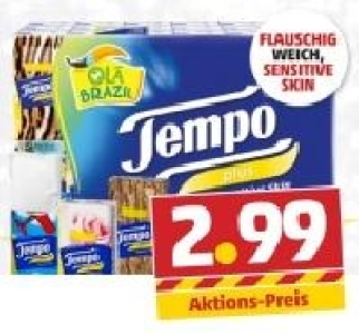 TEMPO PLUS Papier-Taschent&uuml;cher 2.99&nbsp;&euro;