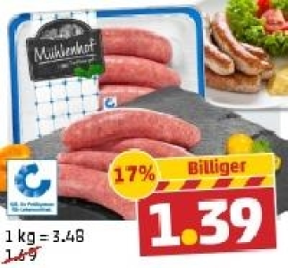 MÜHLENHOF Frische grobe Bratwurst