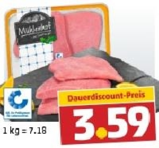 MÜHLENHOF Frische Puten-Schnitzel 3.59 €