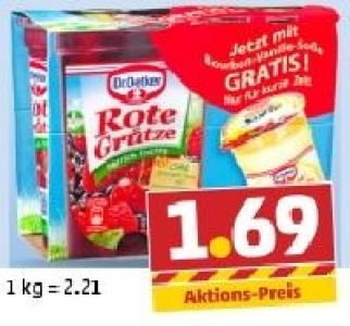 DR. OETKER Fruchtgrütze mit Soße