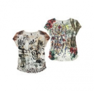 Damen-T-Shirt mit Schmucksteinchen 9.99 €