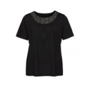 Damen-T-Shirt mit verziertem Ausschnitt, große Größen 5.99 €