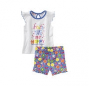 Baby-Mädchen-Set mit Früchte-Muster, 2-teilig 3.99 €