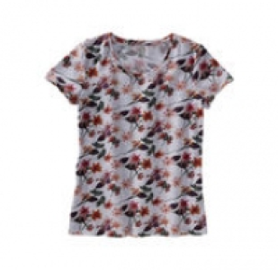Damen-T-Shirt mit Blumenmuster 4.79 €