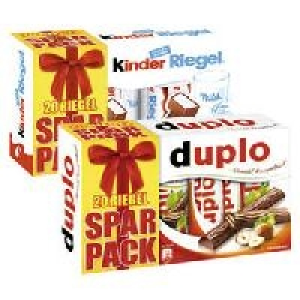 duplo oder kinder Riegel 2.79 €