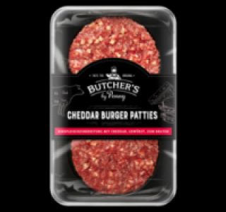 BUTCHERS Cheddar Burger Patties 1.99 €
