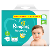 Rewe  Pampers Dreierpack Baby-Dry oder Pants