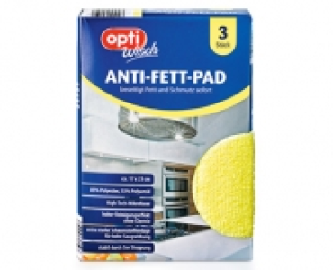 Aldi Süd  optiWisch Anti-Fett-Pad, 3 Stück