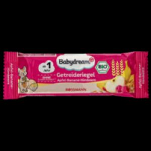 Bio Getreideriegel Apfel-Banane-Himbeere 0.29 €