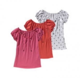 Damen-T-Shirt mit Carmen-Ausschnitt 3.99 €