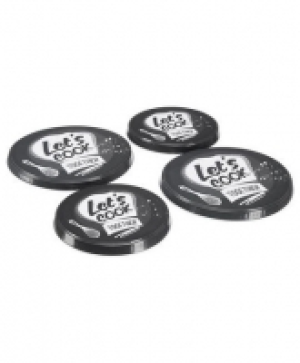 Kik  Herdabdeckplatten-Kochmütze-ca.2xØ17cm,2xØ20cm,4-tlg.Set