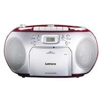 Real  Lenco Stereo-CD-Radio SCD 410 , Netz- und Batteriebetrieb, Kassettende