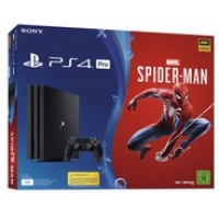 Euronics Sony PS4 Pro Konsole (1TB) Konsolen Bundle inkl. Marvels Spider-Man schwar
