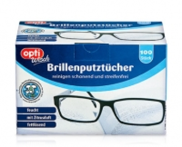 Aldi Süd  optiWisch Brillenputztücher