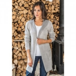 Long-Strick-Cardigan mit Kapuze 12.99 €