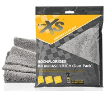 Aldi Süd  AUTO XS®Hochfloriges Microfasertuch, 2 Stück