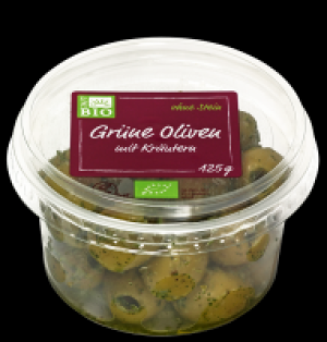 Grüne Oliven mit Kräutern 2.29 €