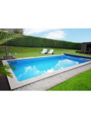 Set: Rechteckpool mit Edelstahlleiter (5-tlg.) 2,799.99 €