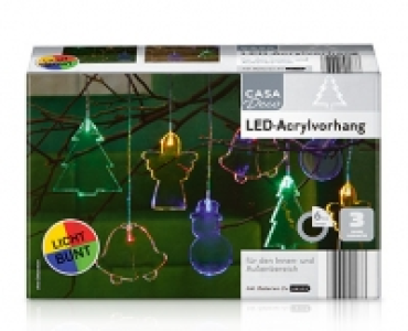 Aldi Süd  CASA Deco LED-Acrylvorhang