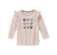 NKD  Baby-Mädchen-Shirt mit Rüschen am Ärmelansatz