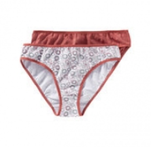 Damen-Minislip mit Kontrast-Einfassband, 2er Pack 3.99 €