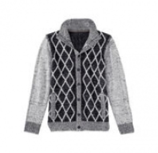 Herren-Strickjacke mit Rautenmuster 15.99 €