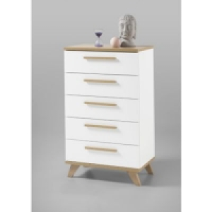 Bega Kommode South 6 - Riviera Eiche hell/Weiß hochglanz 89.99 €
