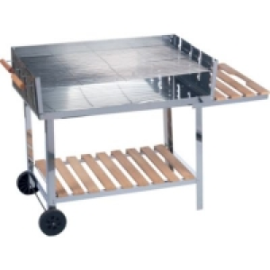 BBQ Grillwagen Edelstahl